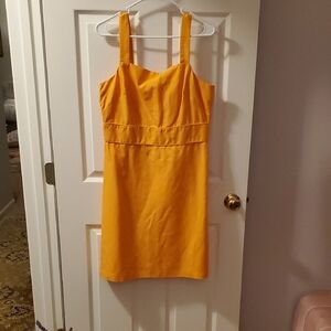 Ann Taylor Bright Orange Mini Dress